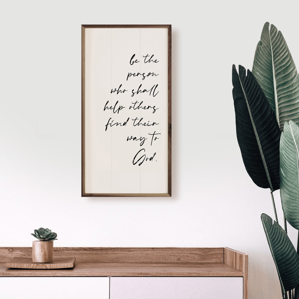 Be The Person White 12x24 / White