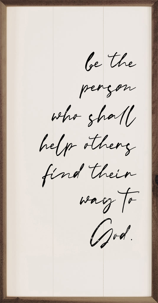 Be The Person White 12x24 / White