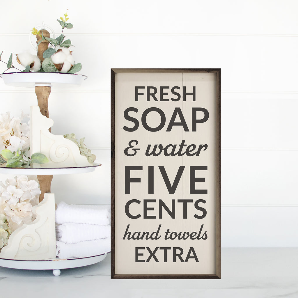 Fresh Soap And Water Vertical White 12x24 / White