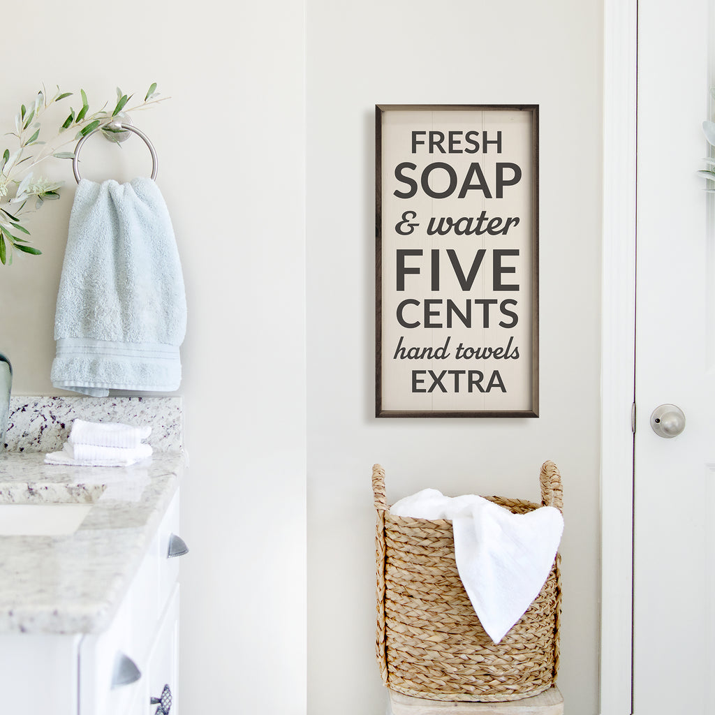 Fresh Soap And Water Vertical White 12x24 / White