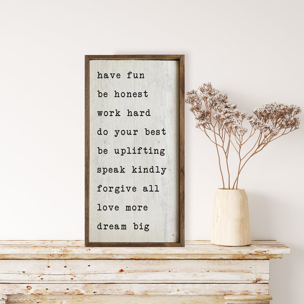 Have Fun Whitewash 12x24 / White