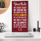 House Rules Iowa State 12x24 / Red