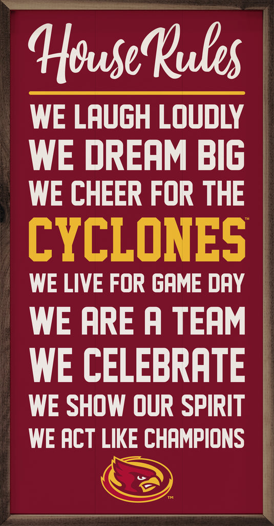 House Rules Iowa State 12x24 / Red