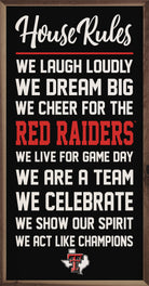 House Rules Texas Tech 12x24 / Black