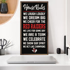 House Rules Texas Tech 12x24 / Black