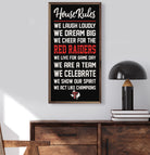 House Rules Texas Tech 12x24 / Black