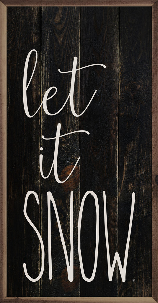 Let It snow Black 12x24 / Black