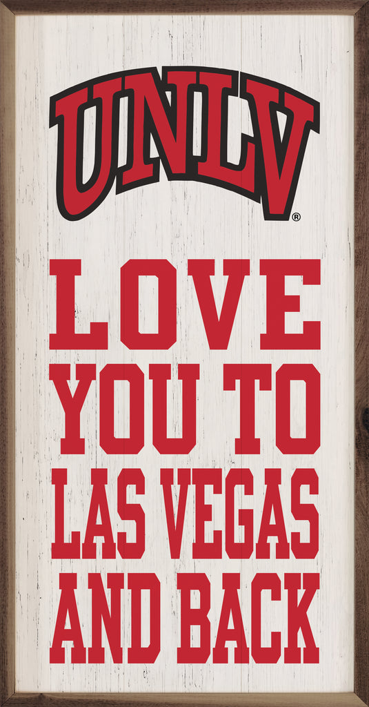Love You And Back UNLV 12x24 / White