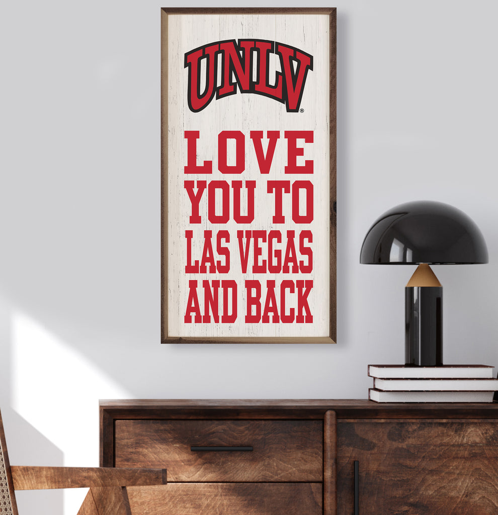 Love You And Back UNLV 12x24 / White