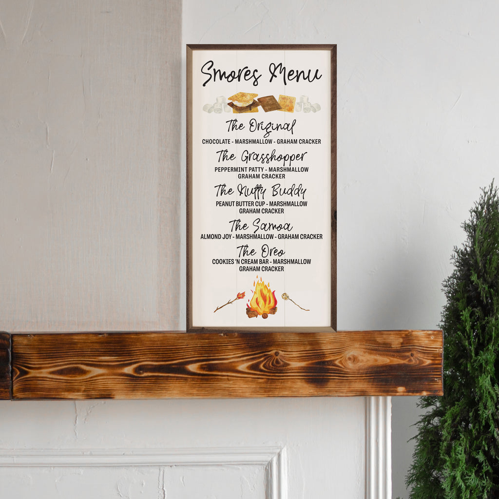 Smores Menu White 12x24 / White