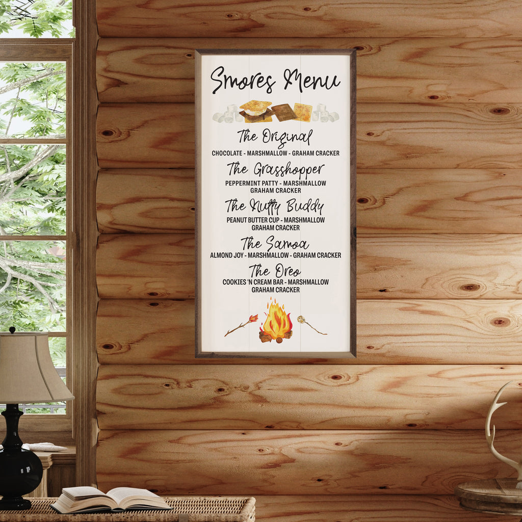 Smores Menu White 12x24 / White