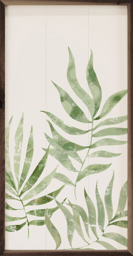 Three Leaves Greenery 12x24 / White