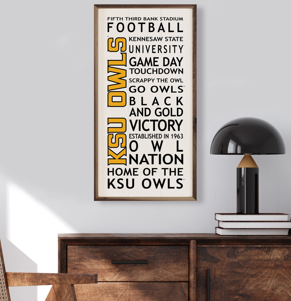 University Words Kennesaw 12x24 / White
