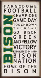 University Words NDSU 12x24 / White