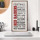 University Words Texas Tech 12x24 / White