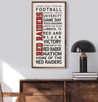 University Words Texas Tech 12x24 / White