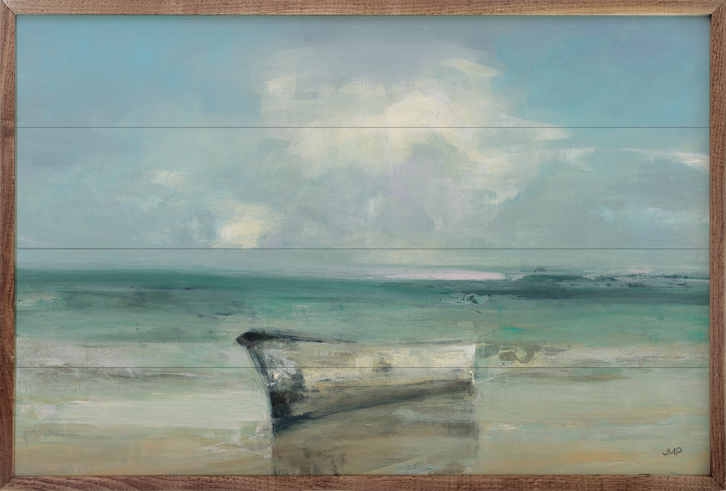 Ashore Boat By Julia Purinton 16x10 / Multi-Color