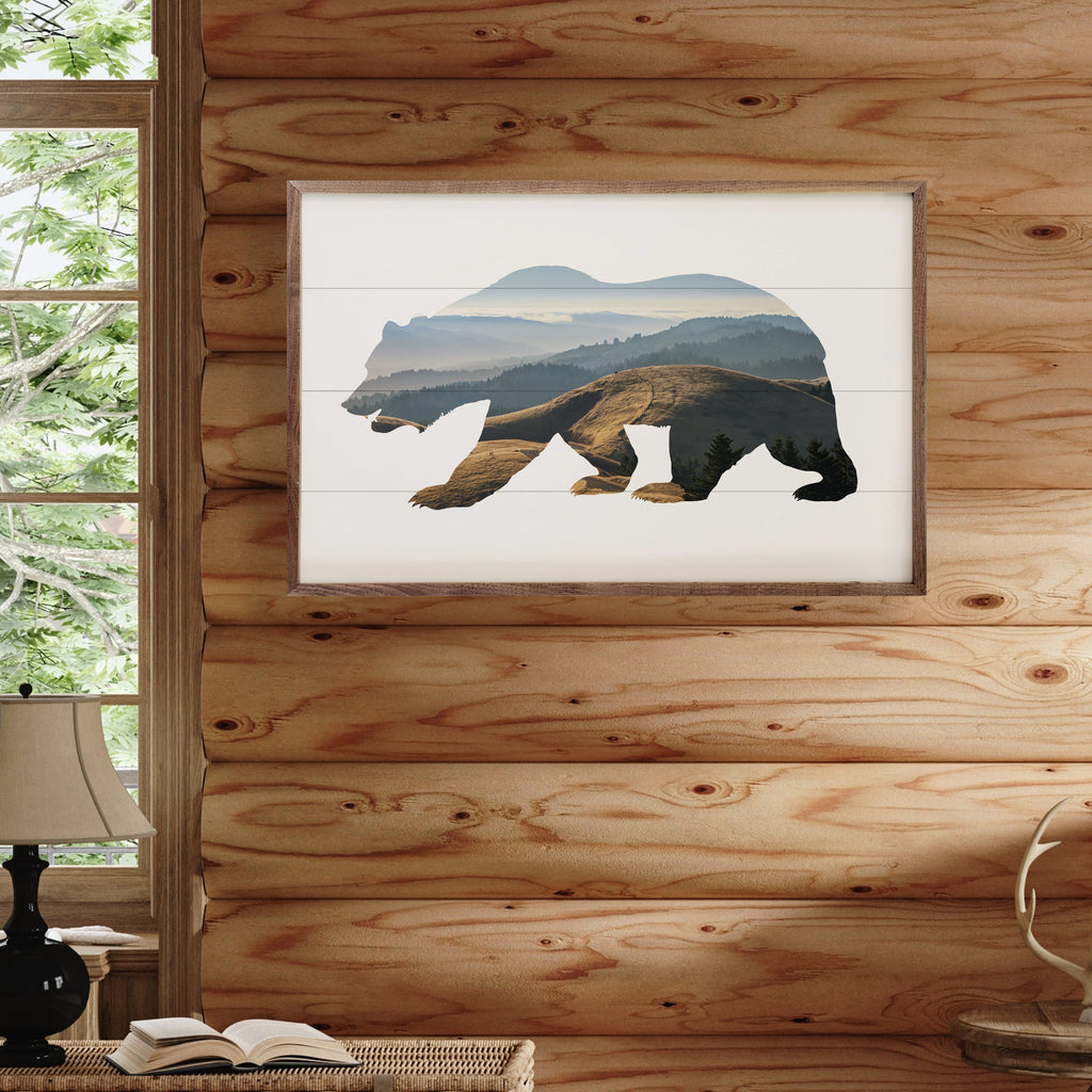 Bear With Mount Tamaulipas California 16x10 / Multi-Color