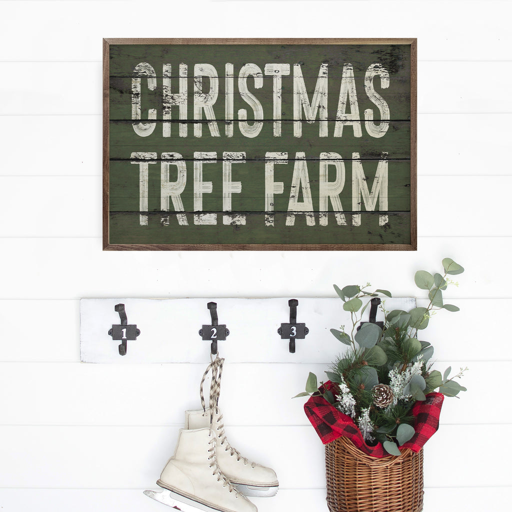 Christmas Tree Farm Green 16x10 / Green