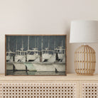Coastal Fishing Boats 16x10 / Multi-Color