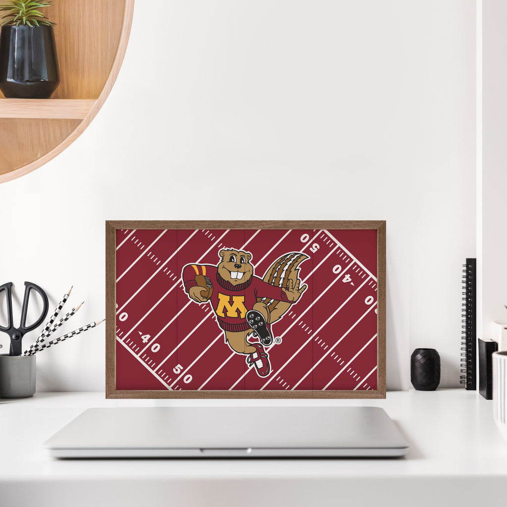 Football Field University Of Minnesota 16x10 / Red