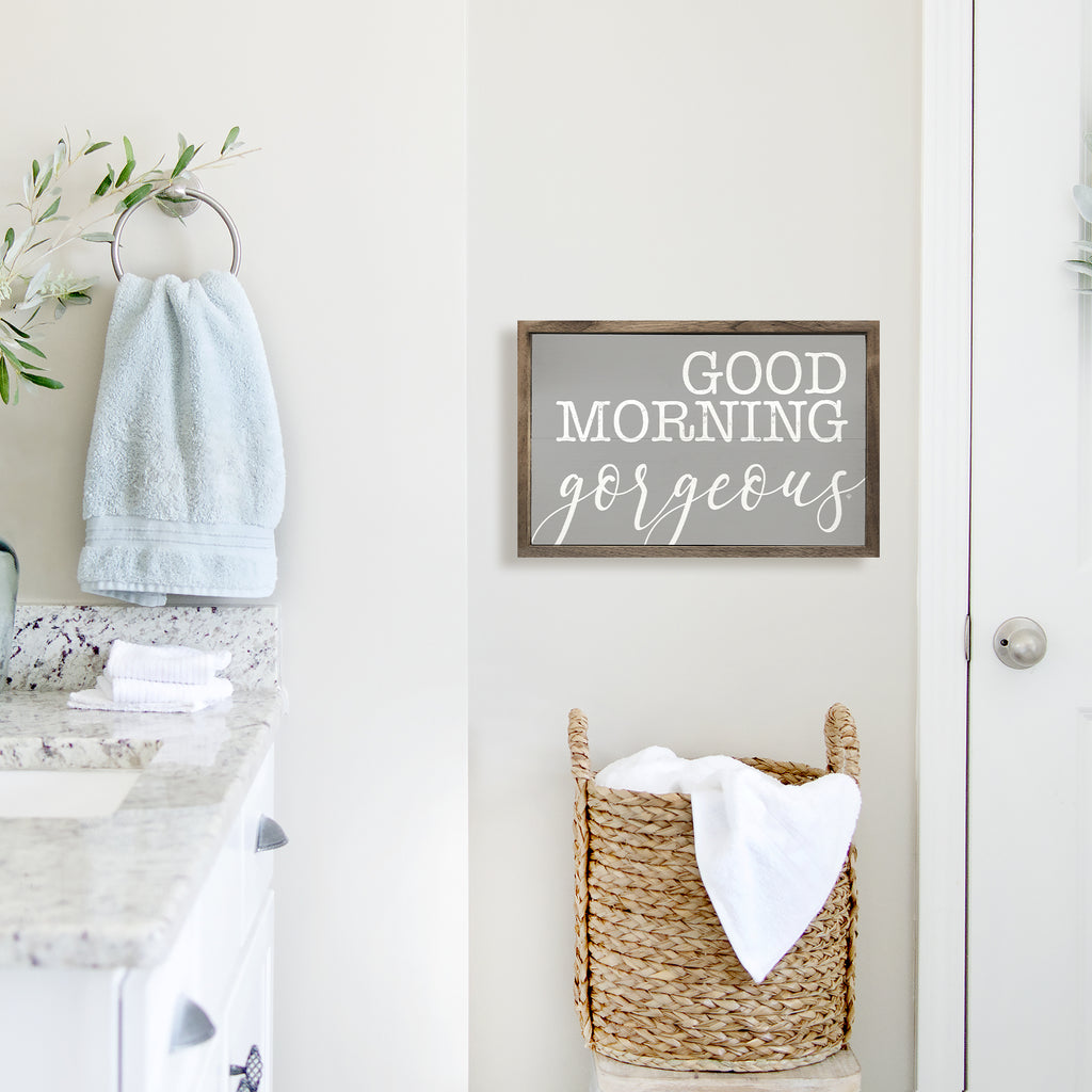 Good Morning Gorgeous Gray 16x10 / Gray