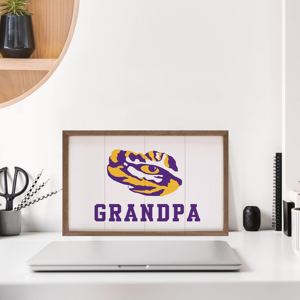 Grandpa LSU 16x10 / White