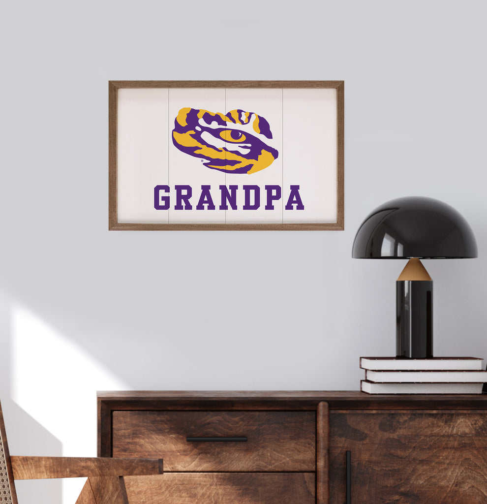 Grandpa LSU 16x10 / White