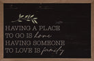 Having A Place Greenery Black 16x10 / Black