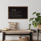 Having A Place Greenery Black 16x10 / Black