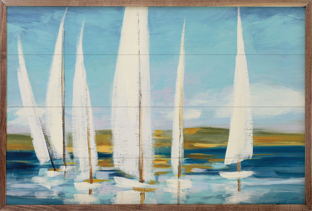 Horizon Sailboat By Julia Purinton 16x10 / Multi-Color