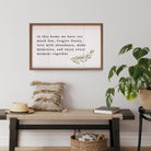 In This Home We Have Too Much Fun Greenery White 16x10 / White