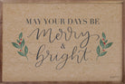 Neutral Christmas I Merry And Bright By Becky Thorns 16x10 / Brown