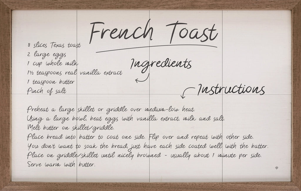 Recipe French Toast White 16x10 / White