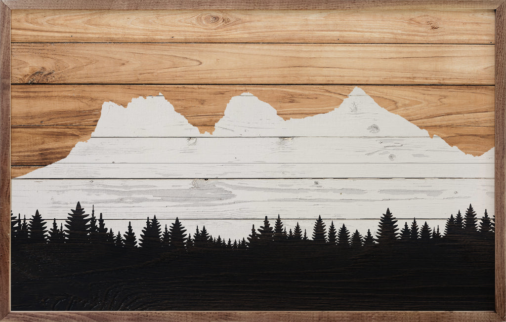 Set Three Sisters Mountains Left View 16x10 / Multi-Color