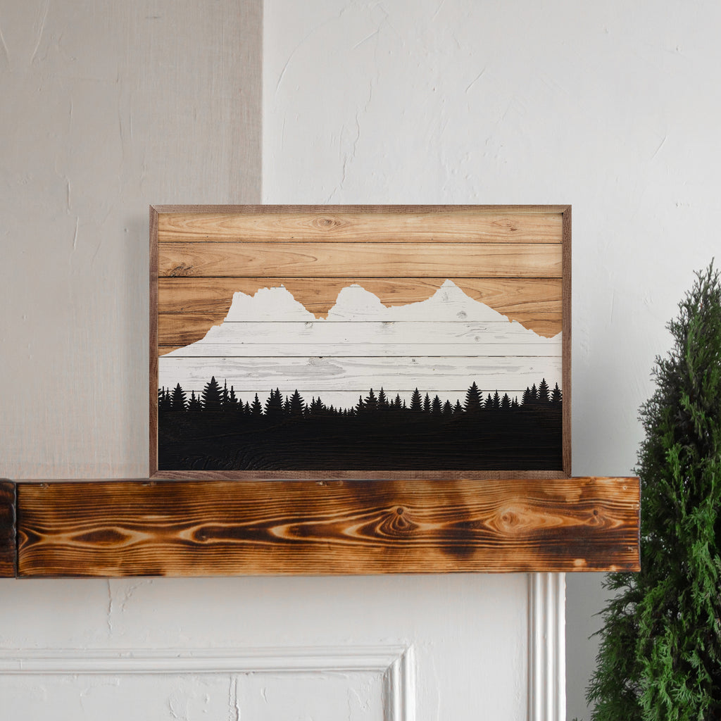 Set Three Sisters Mountains Left View 16x10 / Multi-Color