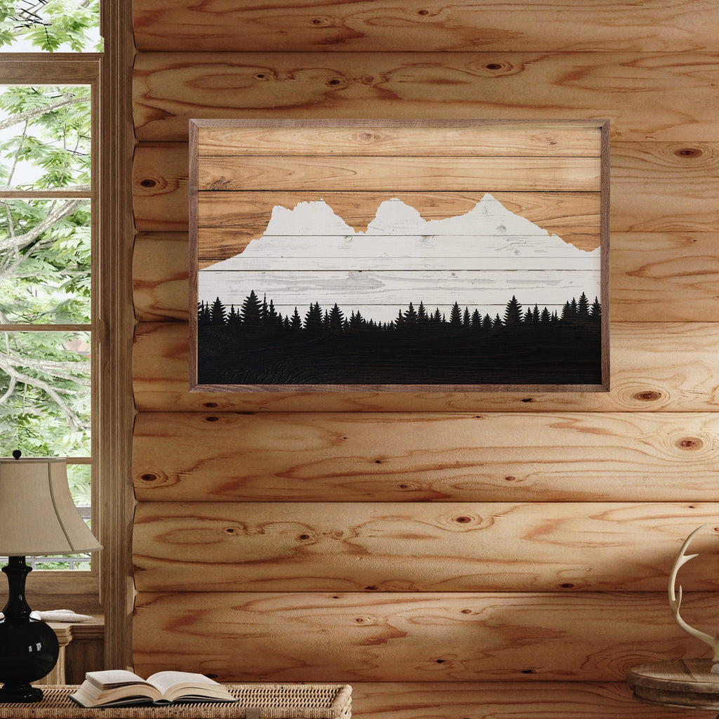 Set Three Sisters Mountains Left View 16x10 / Multi-Color