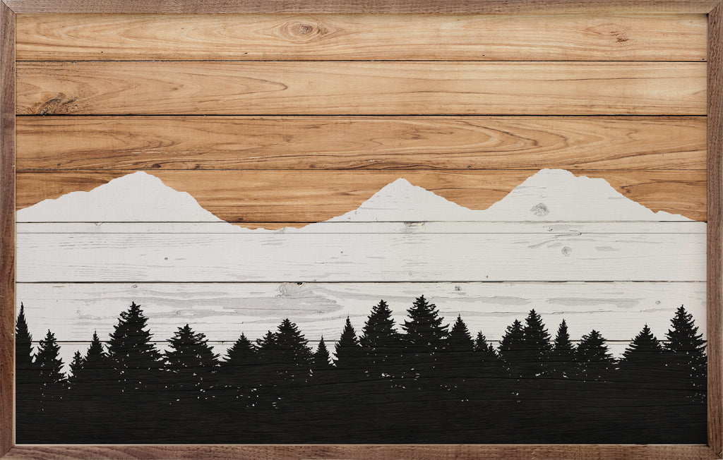 Set Three Sisters Mountains Right View 16x10 / Multi-Color
