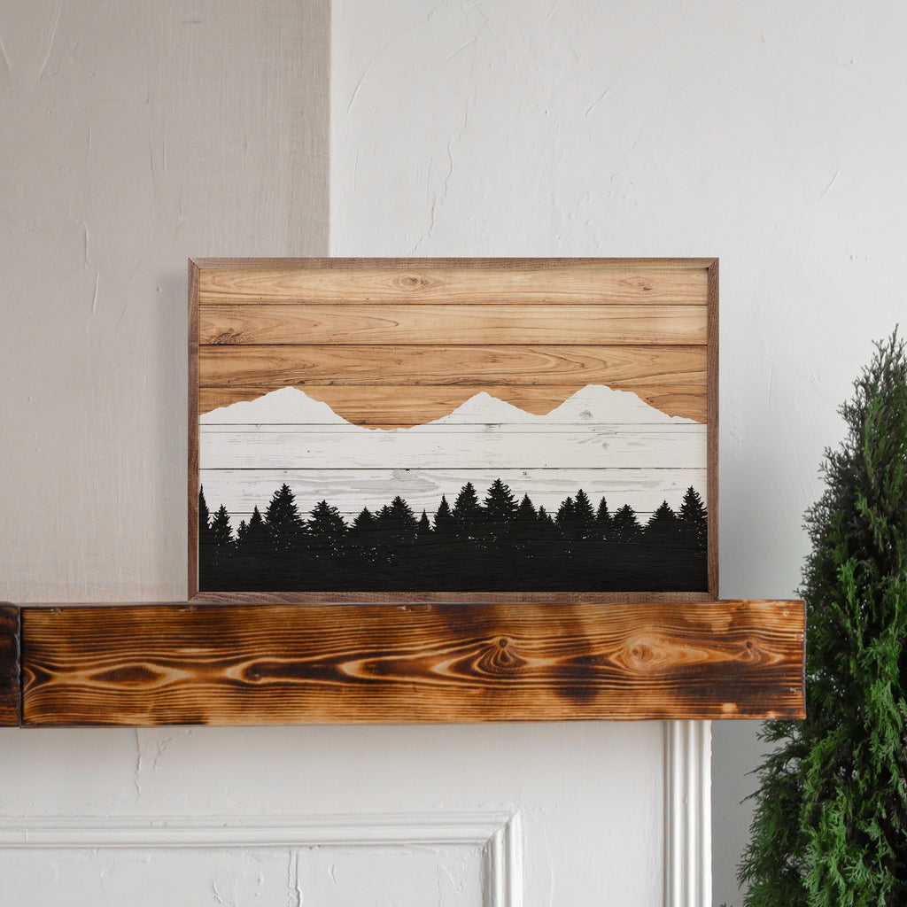 Set Three Sisters Mountains Right View 16x10 / Multi-Color