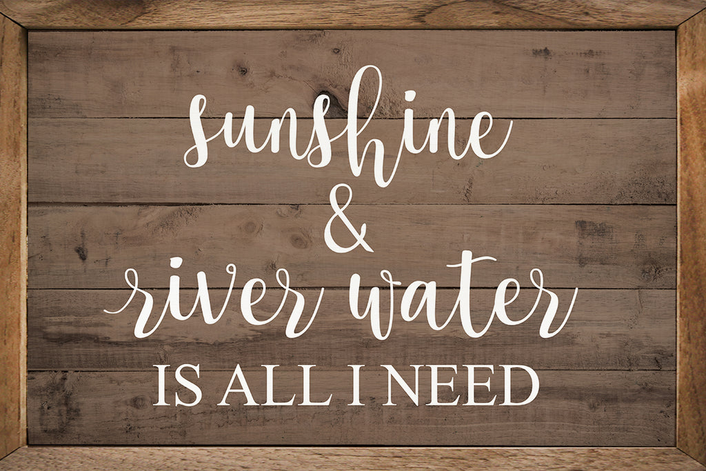 Sunshine And River Water Brown 16x10 / Brown