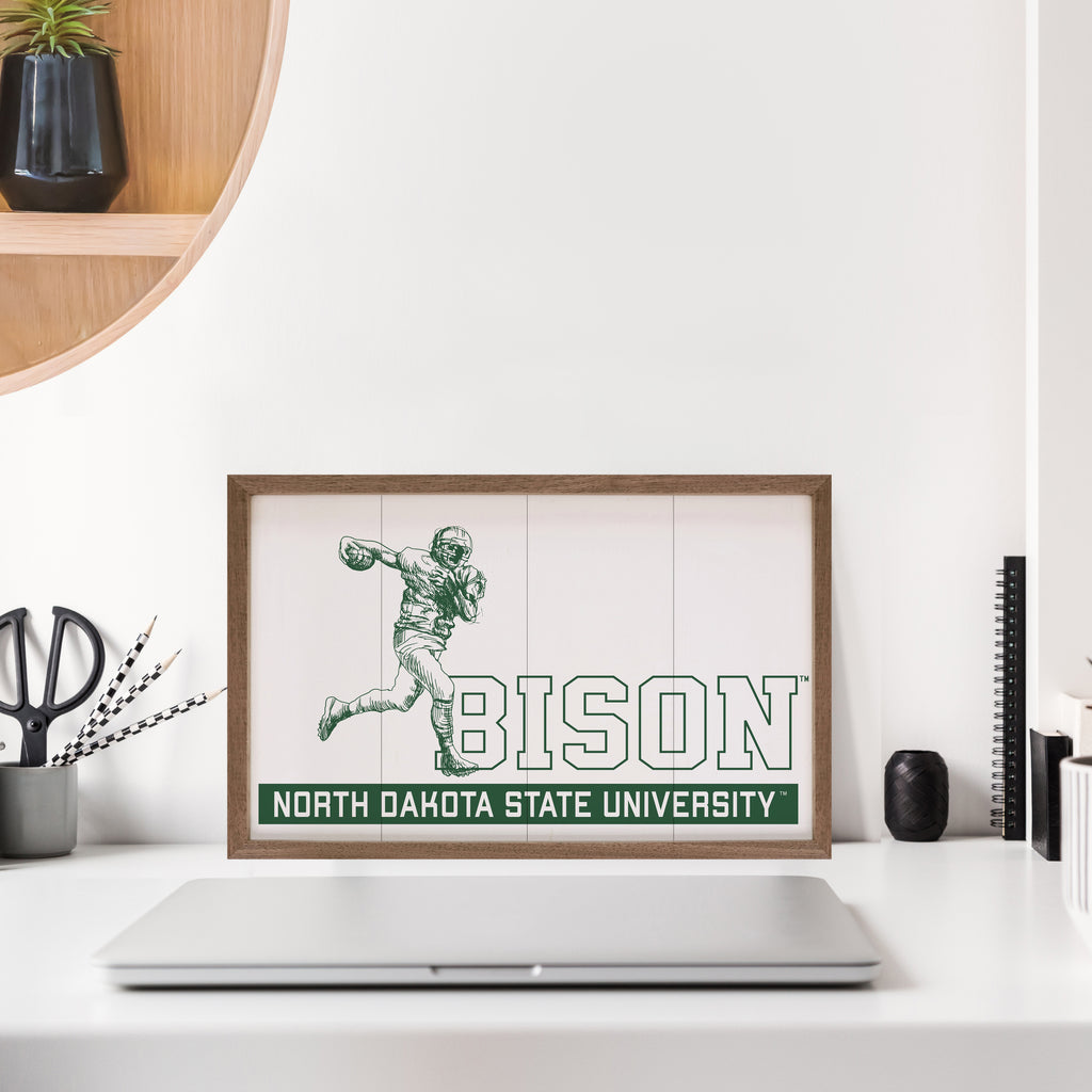 Vintage Football NDSU 16x10 / White