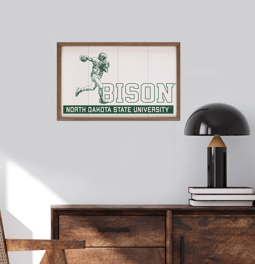 Vintage Football NDSU 16x10 / White