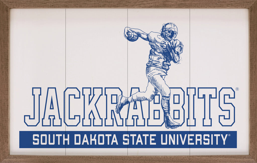 Vintage Football South Dakota State 16x10 / White