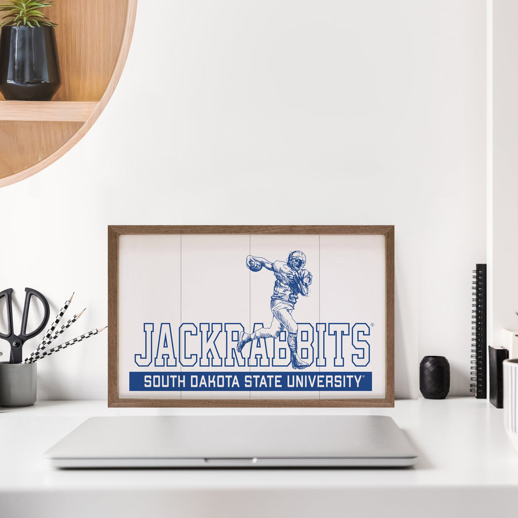 Vintage Football South Dakota State 16x10 / White