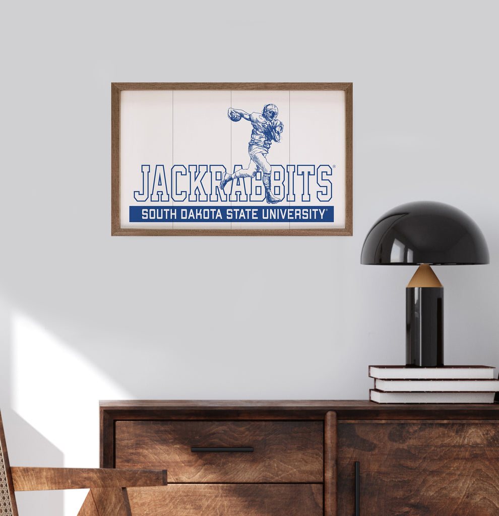 Vintage Football South Dakota State 16x10 / White