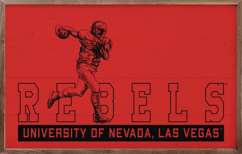 Vintage Football UNLV 16x10 / White