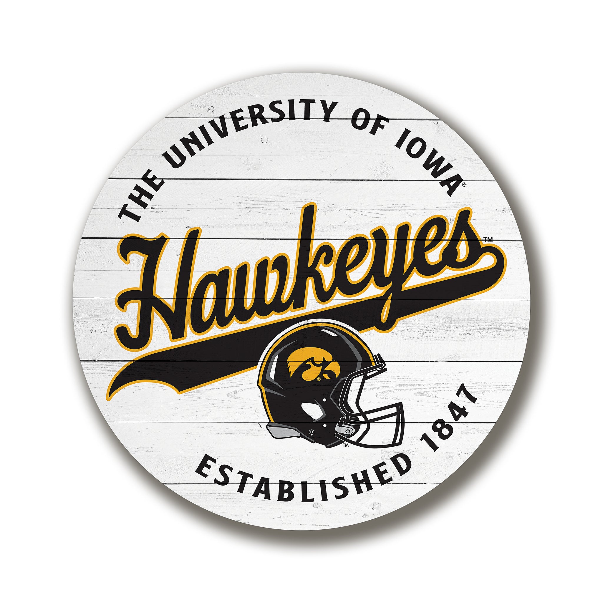 Established University of Iowa Hawkeyes Circle – Kendrick Home