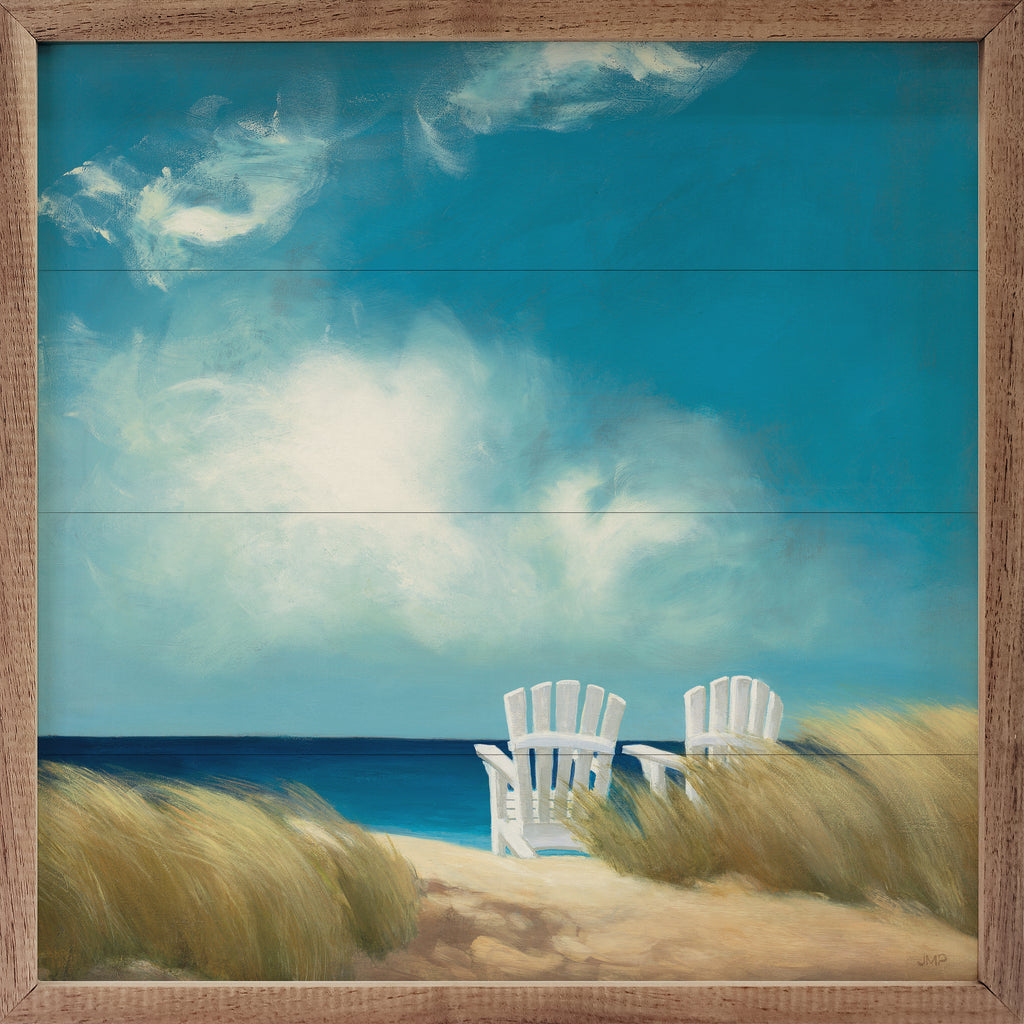 A Perfect Day Beach By Julia Purinton 16x16 / Multi-Color