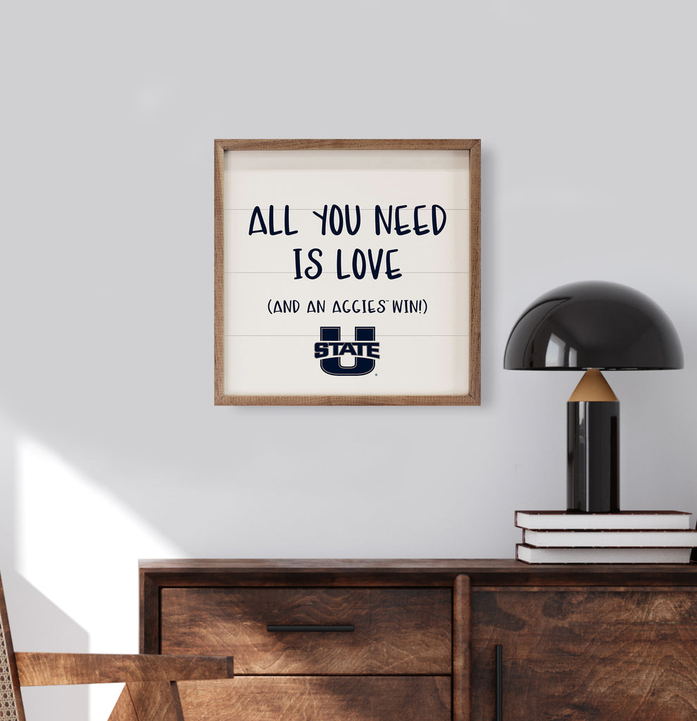 All You Need Utah State 16x16 / White