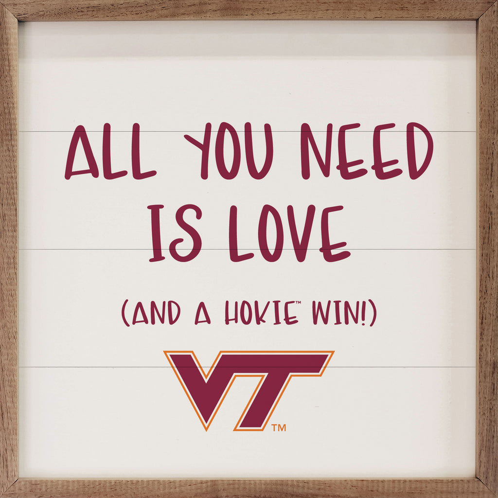 All You Need Virginia Tech 16x16 / White